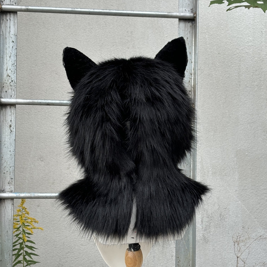 [Stock]Movable Jaw Husky Head Realistic Fursuit Headpiece Dog Cosplay Mask Halloween Costumes
