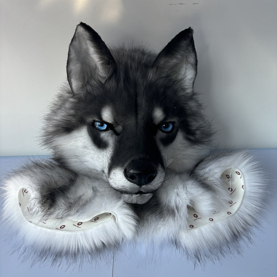 [Stock]Movable Jaw Realistic Wolf Fursuit Head Halloween Werewolf  Costumes Furry Accessories