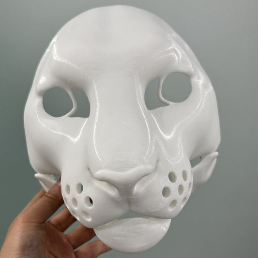 [Stock] 3D Printed Realistic Tiger Fursuit Head Base