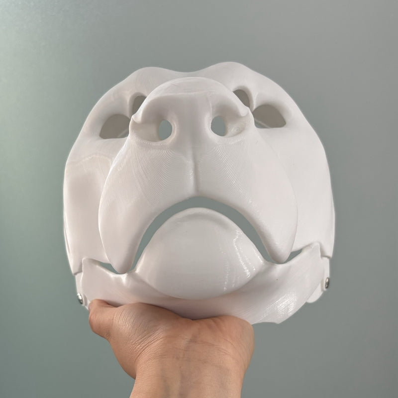 [Stock] 3D Printed Realistic Lion Fursuit Head Base