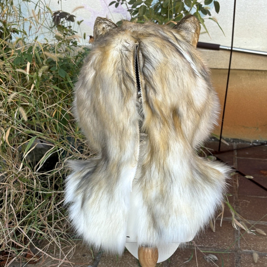 [Premade]Movable Jaw Realistic Wolf Fursuit Head Cosplay Beast Mask Halloween Costumes Furry Accessories