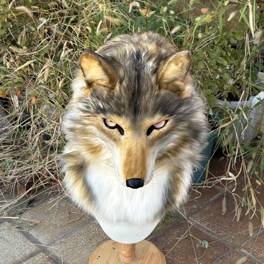 [Premade]Movable Jaw Realistic Wolf Fursuit Head Cosplay Beast Mask Halloween Costumes Furry Accessories