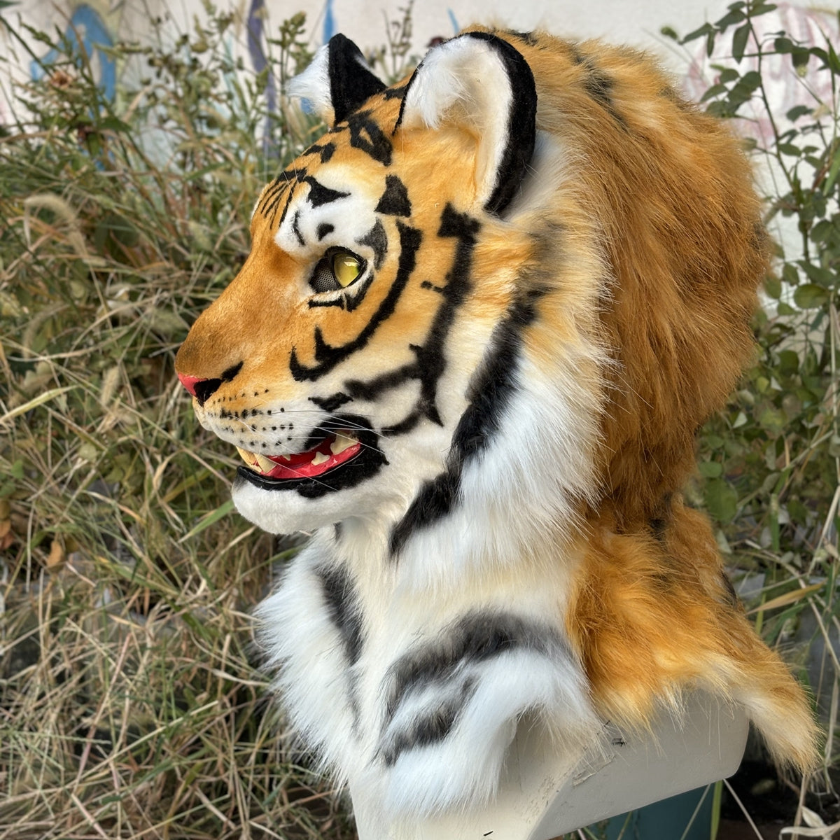 [Premade]Movable Jaw Tiger Head Realistic Fursuit Headpiece Cosplay Beast Mask Halloween Costumes