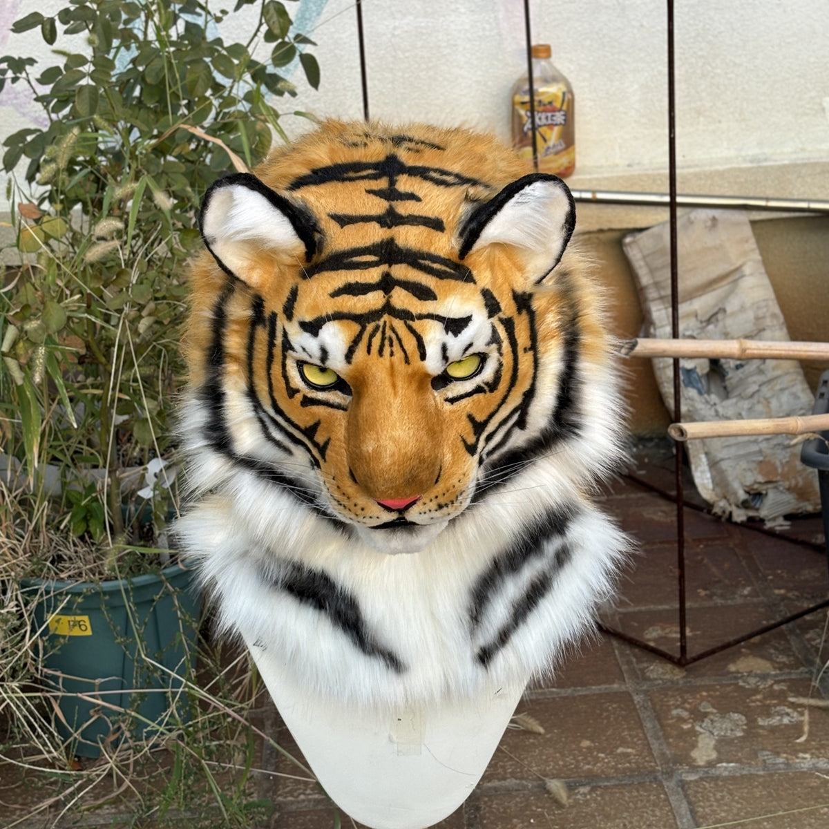 [Premade]Movable Jaw Tiger Head Realistic Fursuit Headpiece Cosplay Beast Mask Halloween Costumes