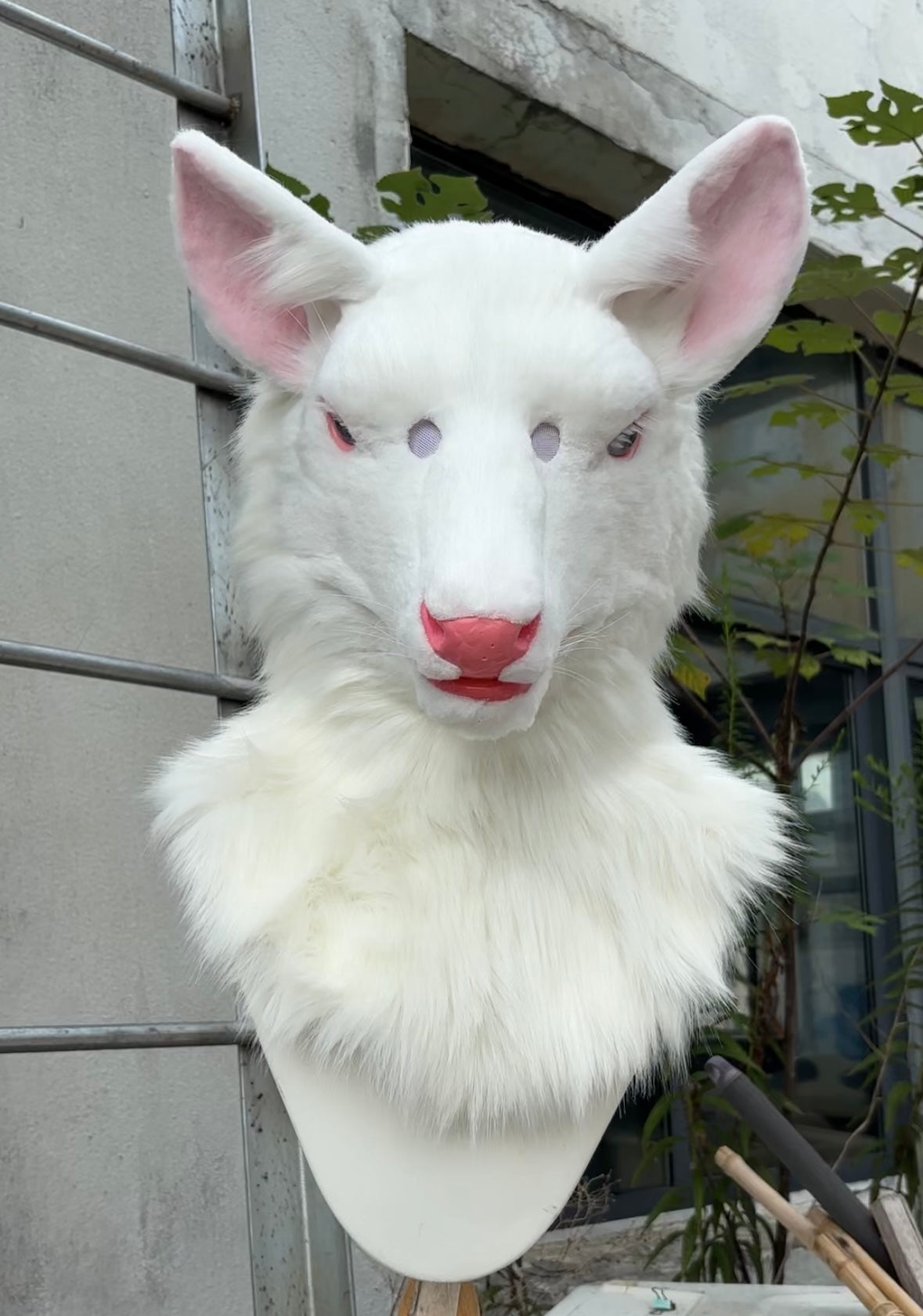 [Premade]Realistic Fursuit Head Deer Movable Jaw Halloween Mask Cosplay Costumes Furry Accessories